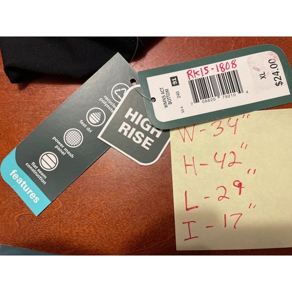 Women's Active Leggings - MTA Sports Black XL - Picture 5 of 6